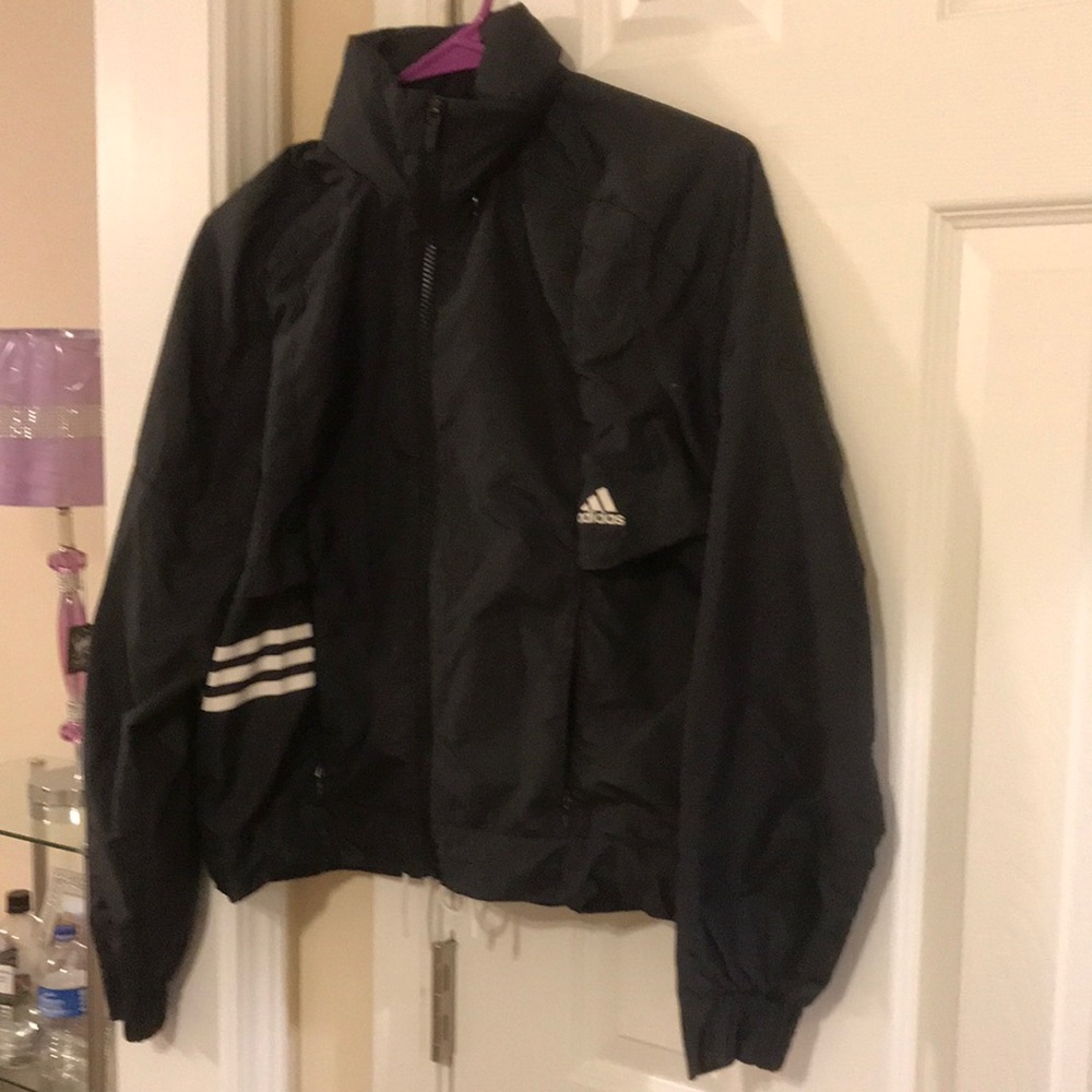Adidas black track jacket